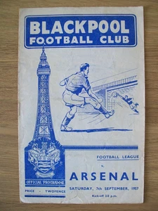 BLACKPOOL V ARSENAL FROM 1957 - Picture 1 of 1