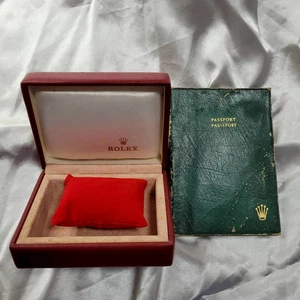 Genuine Rolex Watch Box 14.00.71 Red Ladies Datejust New Case & Passport Holder - Picture 1 of 21
