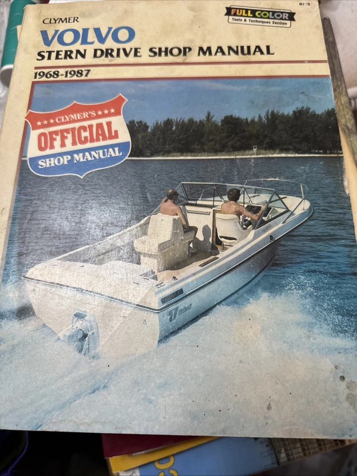 Manual de taller Clymer Volvo Stern Drive B770 1968-1987 tapa dura herramientas a todo color Foto 1 de 1