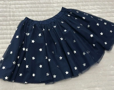 Mini Falda Burbuja Carter's Azul Marino y Plateada Niñas Talla 6 Foto 1 de 4