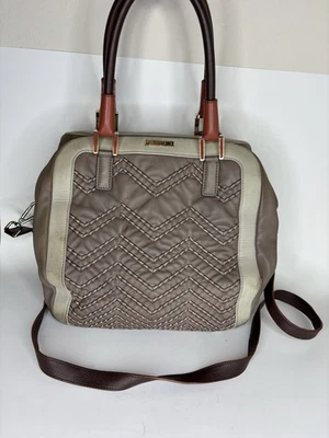 Missoni Crossbody Handbag Leather Brown Gray Purse - Image 1 of 4