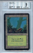 MTG Alpha Forest BGS 9.0 (9) Mint Card V1 CL WOTC 0488