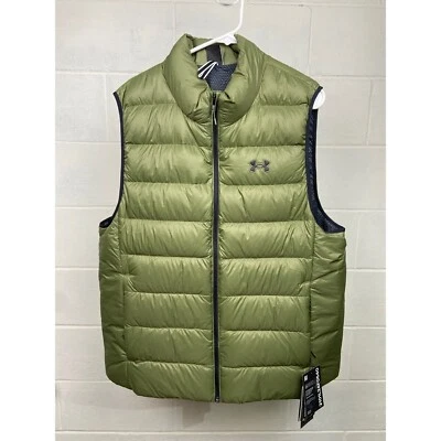 Nuevo con etiquetas Chaleco acolchado Under Armour Legend para hombre XXL verde repelente al agua 600FP Foto 1 de 4