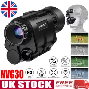 NVG30 Helmet 940nm IR Night Vision Monocular Telescope Hunting Digital Scope UK - Picture 1 of 14