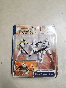 Star Wars Clone Trooper Army Yellow 3 Figure Pack Brand New Sealed Army Builder - Picture 1 of 3