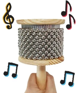 Instrumento de percusión de mano Cabasa 7 pulgadas x 3,25 pulgadas - Imagen 1 de 7