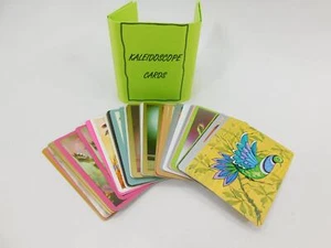 Vintage Kaleidoskop Karten spielen selbstarbeitende Karte Zaubertricks einfach zu tun - Bild 1 von 3