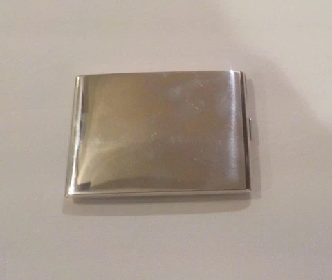 A. A. Webster & Co. Sterling Silver Card Case, Art Deco, Monogram Cover