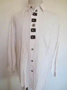 Camisa firmada INCOGNITO C&A camisa tradicional manga larga M lino blanco TIP TOP /Ji - Imagen 1 de 5