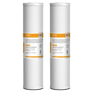 2x5 Micron 20"x4.5" Coconut Shell Carbon Block Water Filter for Big Blue Housing - Picture 1 of 12
