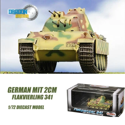 Gragon GERMAN mit 2cm Flakvierling 341 1/72 DIECAST MODEL FINISHED TANK - Image 1 of 4