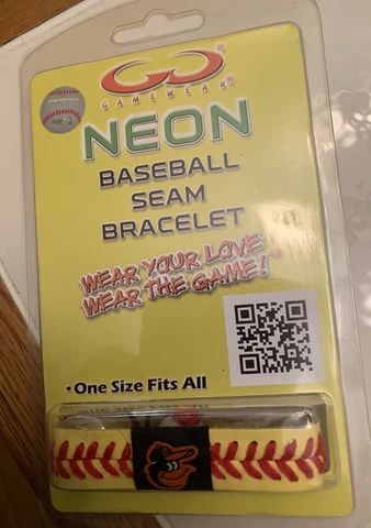NWT Gamewear MLB Baltimore Orioles Neon Baseball Bracelet Cover
