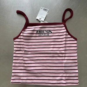 H&M Stranger Things Girls Top Size 20 Tank Pink - Picture 1 of 3