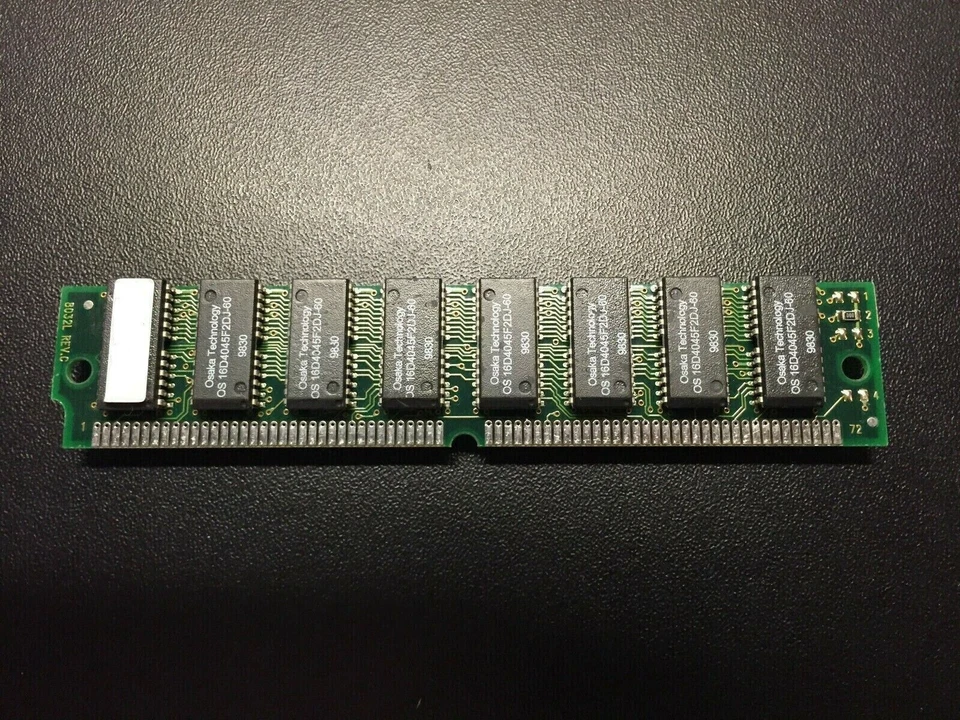 32MB 72-Pin 60ns FPM SIMM Non-Parity Memory RAM 16-Chip Apple Macintosh PC UNIX - Image 1 of 1