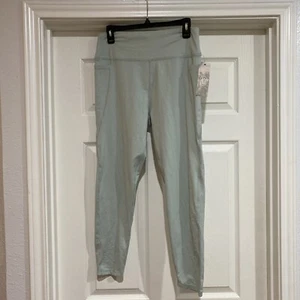 Yoga Workout Pants Retail $60 Super Stretchy Soft NWT Free Ship Mint Green - Picture 1 of 5