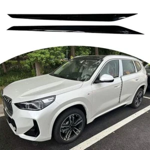 Door ABS Side Skirt Decoration Fits for BMW X1 U11 U12 2023 2024 Gloosy Black - Picture 1 of 7