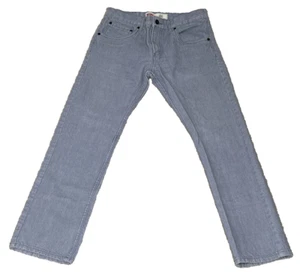 LEVIS 513 Slim Straight Leg Boys Regular Jeans Size 16 W28 L28 Light Blue Denim - Picture 1 of 7