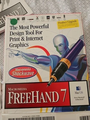 Macromedia Freehand 7 Mac User Box, Manual and Getting Started Books (W/ Disc) - Image 1 of 3