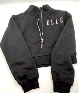 Elle Sweatshirt Girls 9-10 Years 134-140cm Black Sport Blouse Tracksuit Top - Picture 1 of 12