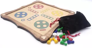 Brimtoy Ludo traditional wooden board game - New Design