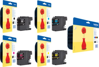 Brother DRUCKER PATRONEN LC-121 MFC-J245 J470DW J650DW DCP-J172W J552DW Original - Bild 1 von 4