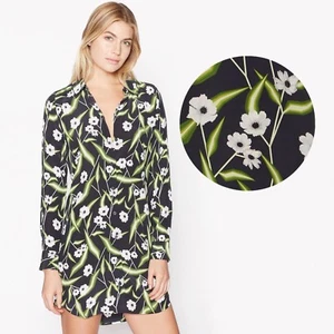 EQUIPMENT Vestido Camisa de Seda Brett en Eclipse Multi Estampado Floral Talla XS - Imagen 1 de 5