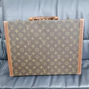 Louis Vuitton Monogram Trunk Vintage Cotteville 40 Luggage Brown Auth Used Good - Picture 1 of 14