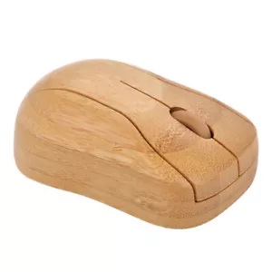 2.4G Wireless Optical Bamboo Mouse 1200 DPI Computer Mouse USB for PC Laptop - Picture 1 of 8
