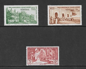 SENEGAL SCOTT CB2 - CB4 MNH SET - 1942 AIR POST SEMI-POSTAL ISSUE - Picture 1 of 2