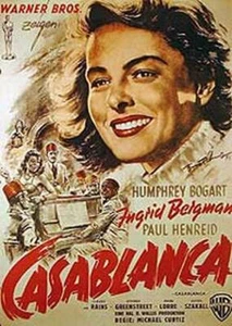 Casablanca Deutsche Single Seiten Plakat - Bild 1 von 1