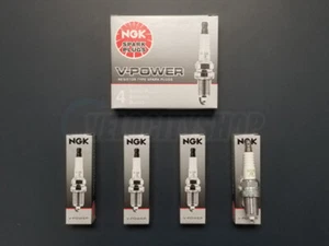NGK V-Power Spark Plugs (4 Plugs) BKR7E - Foto 1 di 1