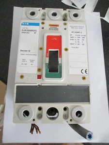 EATON SERIES G 200 AMP GJK3200KSG INTERRUTTORE CIRCUITO TRIPLO POLO MCCB (NOTE) - Foto 1 di 3