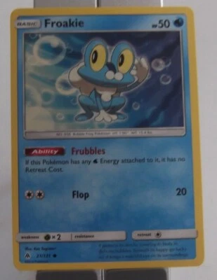 101PK021 - Froakie - 21/131 - Forbidden Light - Common  - Image 1 of 2