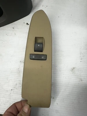08-13 CADILLAC CTS PASSENGER RIGHT SIDE POWER WINDOW SWITCH Tan 25783498AD S12 - Image 1 of 4