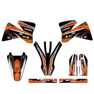 2001-2002 EXC VIGOR Orange Senge Graphics Kit Compatible with KTM - Picture 1 of 4
