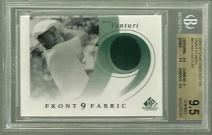 2002 SP Game Used Ken Venturi Golf Front 9 Fabric #KV BGS 9.5 9.5 9.5 9 GEM MINT - Picture 1 of 2