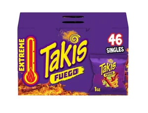 Takis Fuego Rolled Tortilla Chips, 1 oz., 46 pk. FREE shipping - Picture 1 of 2