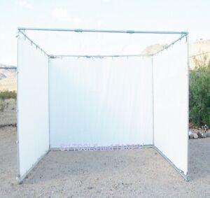 10' x 10' Sukkah Kit for Sukkot White Walls 3/4" Fittings PIPE NOT INCLUDED