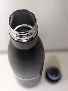 NEW 17oz Stainless Steel Vacuum Insulated Bottle, COLD & HOT (Screw Top, Black) - Picture 1 of 5