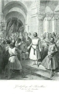 DUE INCISIONI 800 - PRIMA CROCIATA GOFFREDO DI BUGLIONE E BALDOVINO I 6/7 - Foto 1 di 4