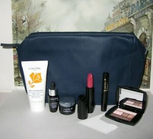 $100 LANCOME 7-pc GWP SET GENEFIQUE, 109 FRENCH NUDE, 340 ALL DONE UP LIPSTICK