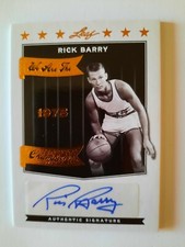 2012 Leaf Legends We Are The Champions Bronze Rick Barry #WC-RBI Auto !