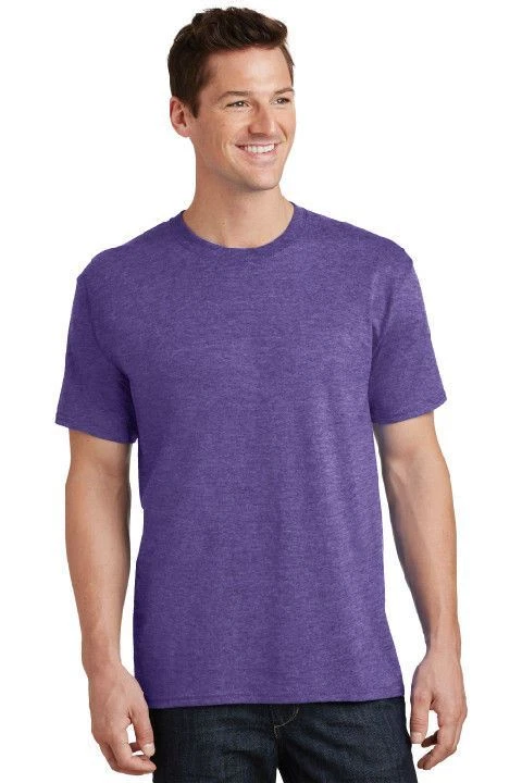 Port & Company Men's 50/50 Cotton/Poly T-Shirt (PC55) – Comfort Pocket Tee, Up To 5% Recycled Materials – Sangria Color, 3XL