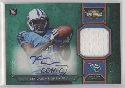 2012 Topps Triple Threads Rookie Relics Emerald /50 Kendall Wright Auto RC - Image 1 of 2