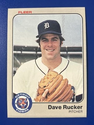 1983 Fleer Baseball Dave Rucker Detroit Tigers #341 - Image 1 of 2