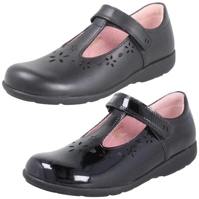 Girls Start Rite Shoes - Charlotte T Bar With Hook And Loop Fastening - Image 1 of 3