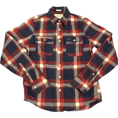 Abercrombie Fitch Mens Shirt Large Muscle Flannel Preppy  Lumberjack Cabincore - Image 1 of 4