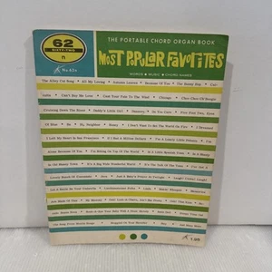 Libro de órgano de acordes favoritos más populares palabras partituras 62 - Imagen 1 de 6