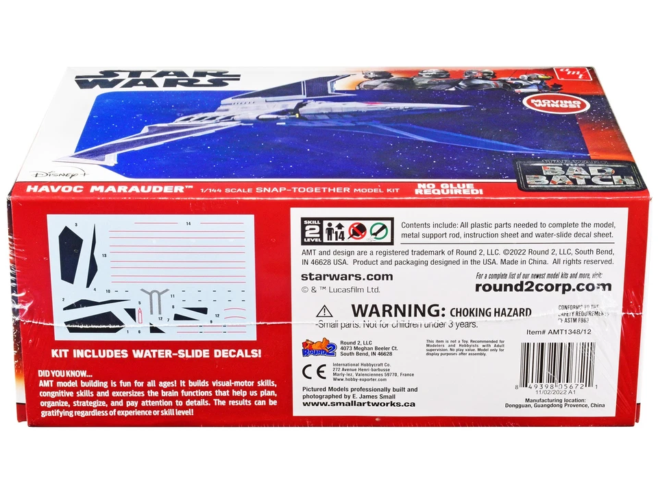 AMT AMT1348 Skill 2 Model Kit Havoc Marauder Star Wars: Bad Batch 1/144 Scale - Image 1 of 1