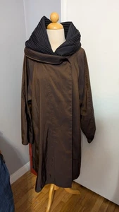 mycra pac now donatella raincoat Hoodie Reversible Black/Bronze Brown Sz OP - Picture 1 of 11